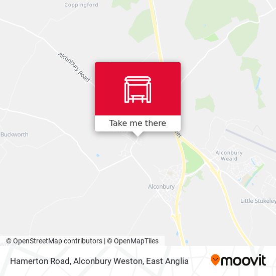 Hamerton Road, Alconbury Weston map