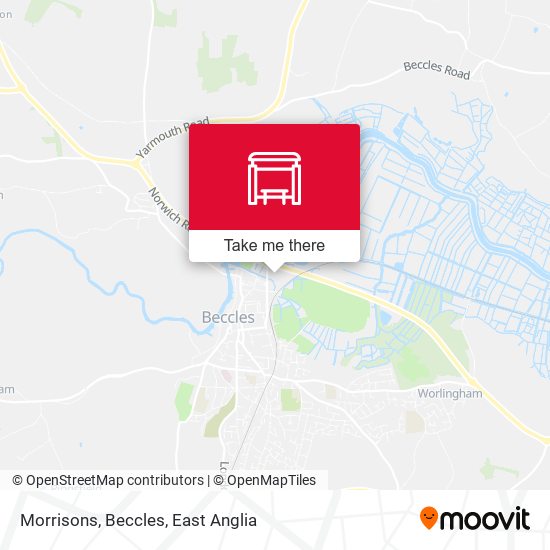 Morrisons, Beccles map