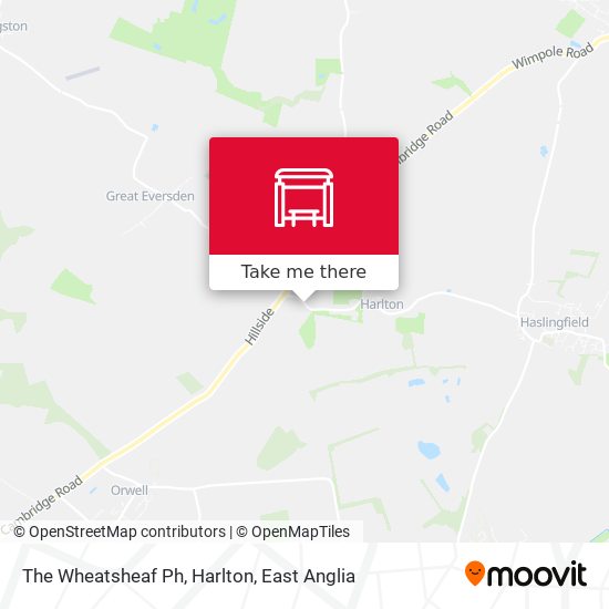 The Wheatsheaf Ph, Harlton map