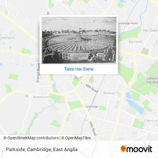 Parkside, Cambridge map