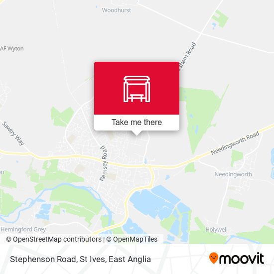 Stephenson Road, St Ives map