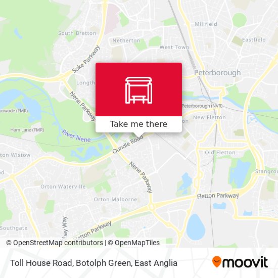 Toll House Road, Botolph Green map