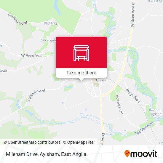 Mileham Drive, Aylsham map