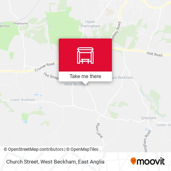 Church Street, West Beckham map