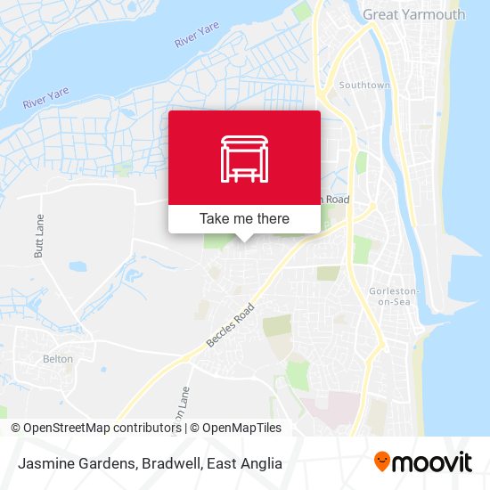 Jasmine Gardens, Bradwell map