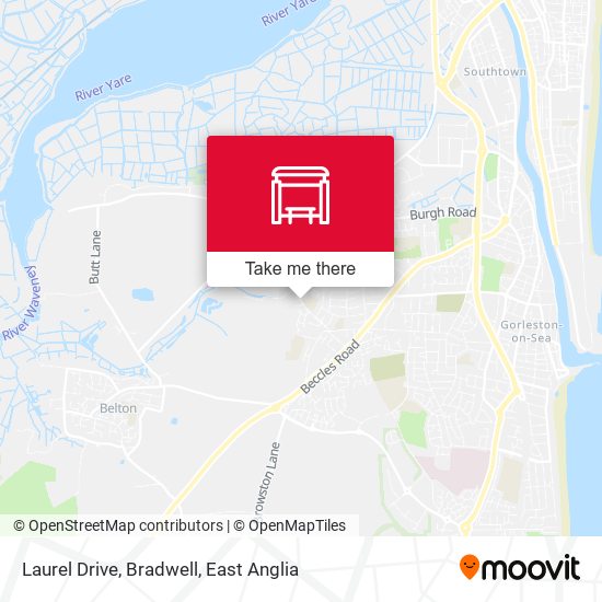 Laurel Drive, Bradwell map
