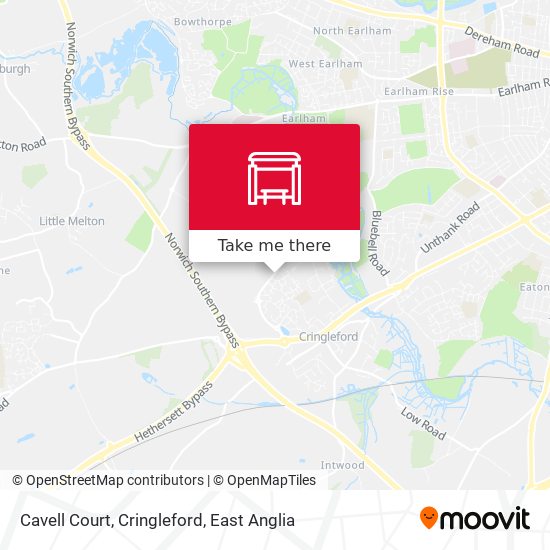 Cavell Court, Cringleford map