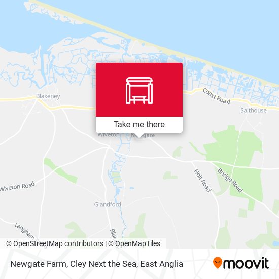 Newgate Farm, Cley Next the Sea map