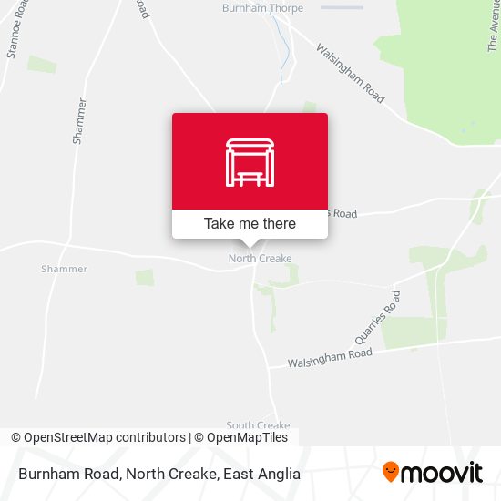 Burnham Road, North Creake map