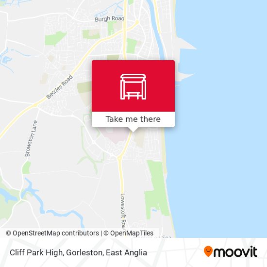 Cliff Park High, Gorleston map
