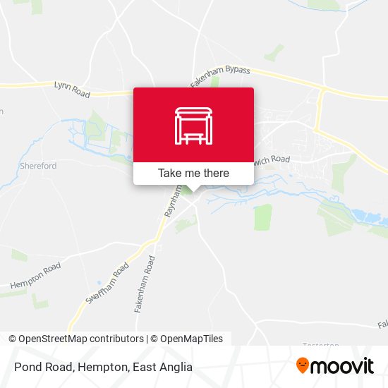 Pond Road, Hempton map