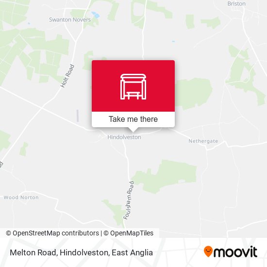 Melton Road, Hindolveston map