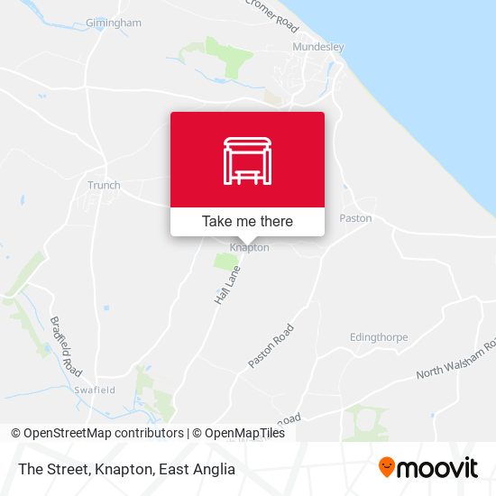 The Street, Knapton map