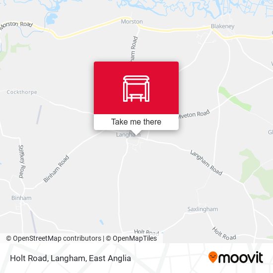 Holt Road, Langham map