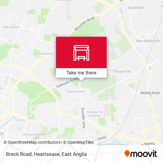 Breck Road, Heartsease map