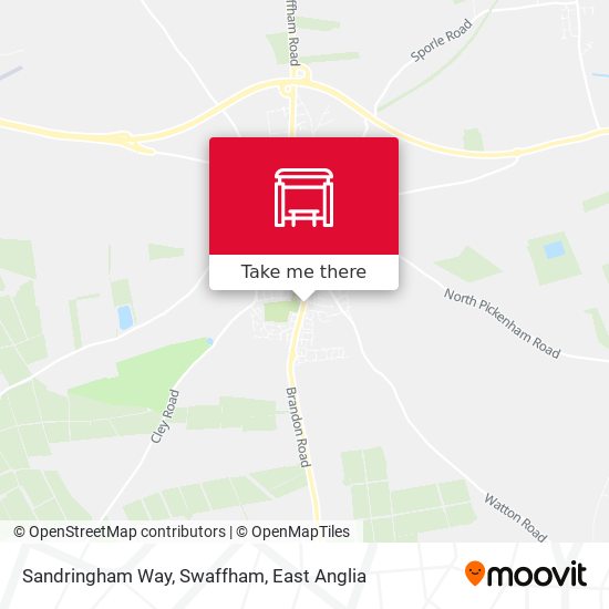 Sandringham Way, Swaffham map