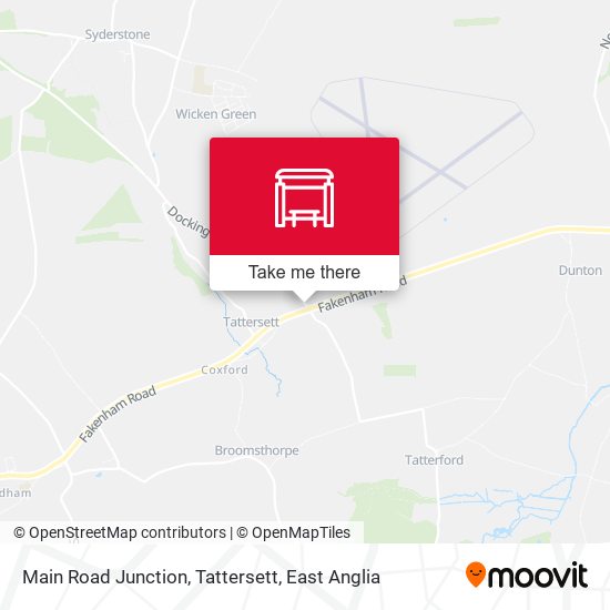 Main Road Junction, Tattersett map