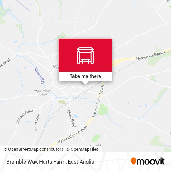 Bramble Way, Harts Farm map