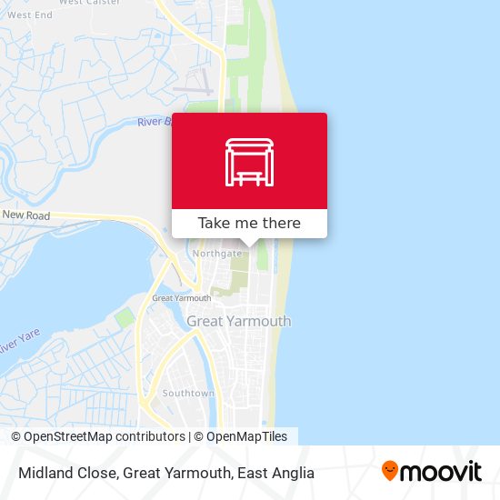 Midland Close, Great Yarmouth map
