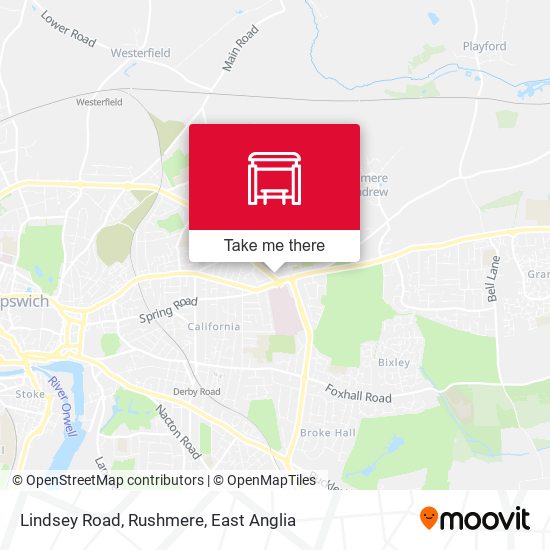 Lindsey Road, Rushmere map