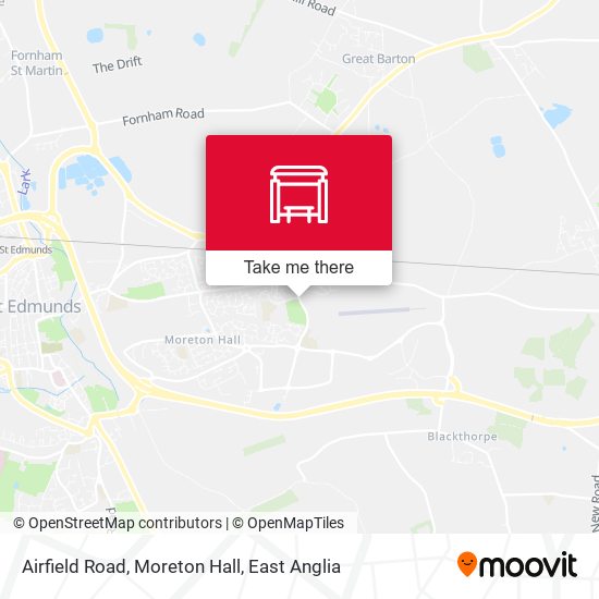 Airfield Road, Moreton Hall map