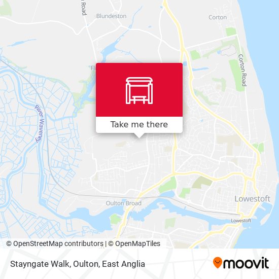 Stayngate Walk, Oulton map