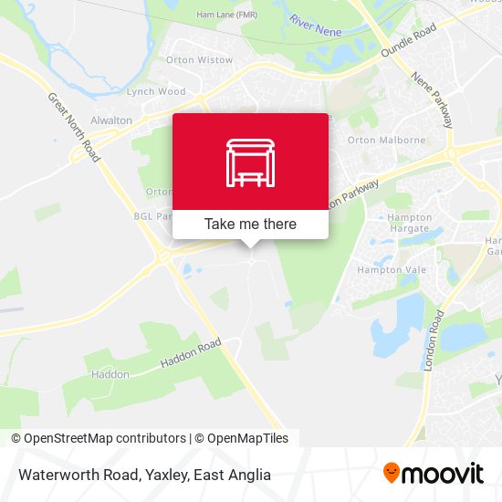 Waterworth Road, Yaxley map