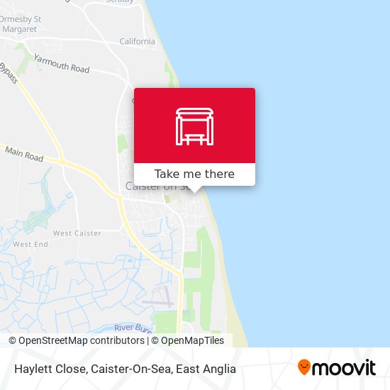 Haylett Close, Caister-On-Sea map