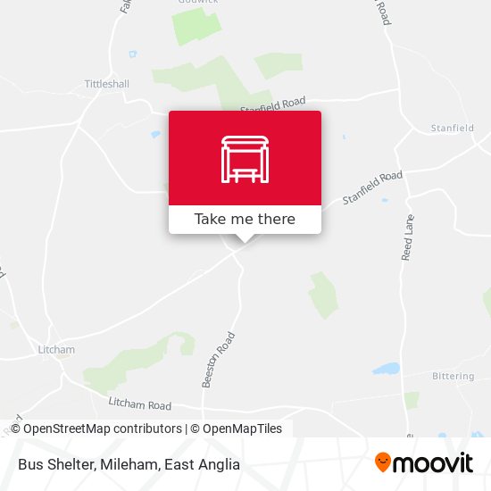 Bus Shelter, Mileham map