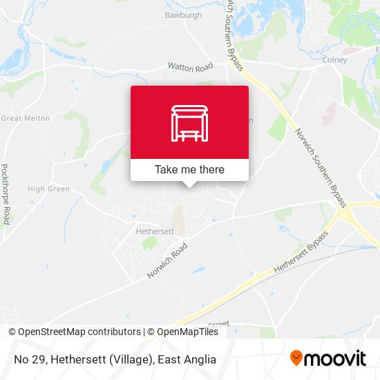No 29, Hethersett (Village) map