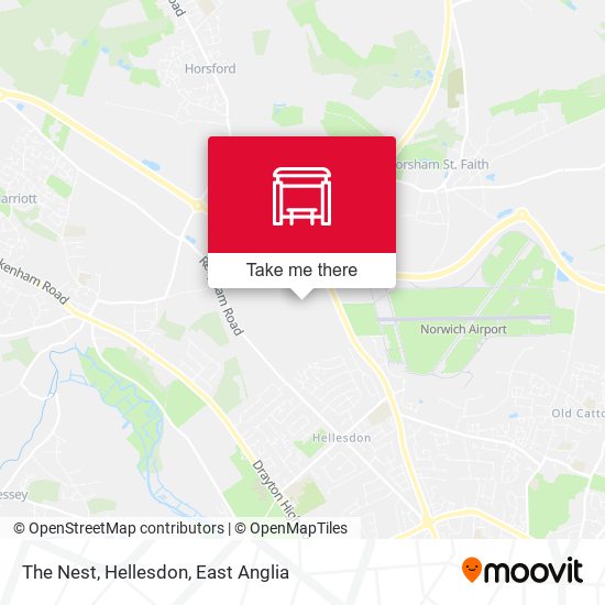 The Nest, Hellesdon map