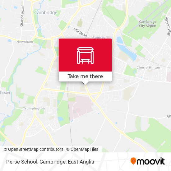 Perse School, Cambridge map