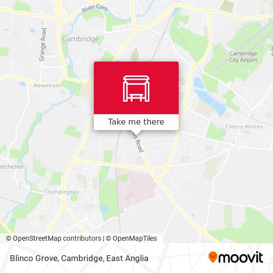 Blinco Grove, Cambridge map