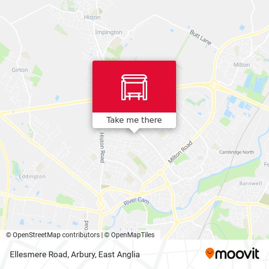 Ellesmere Road, Arbury map