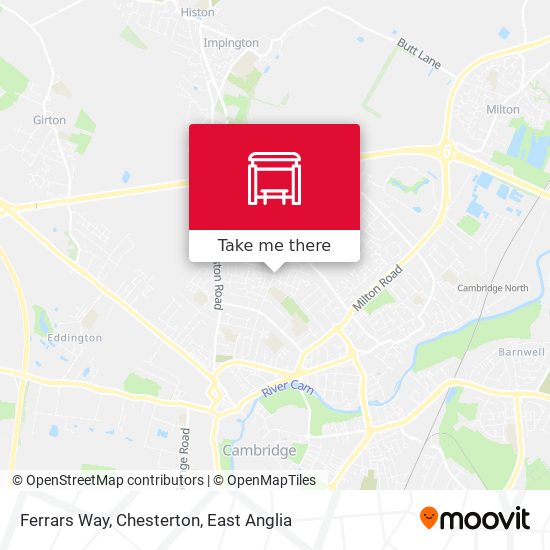 Ferrars Way, Chesterton map