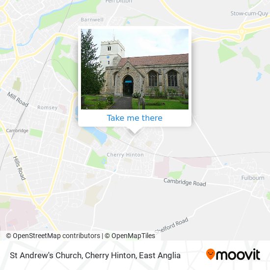 St Andrew's Church, Cherry Hinton map