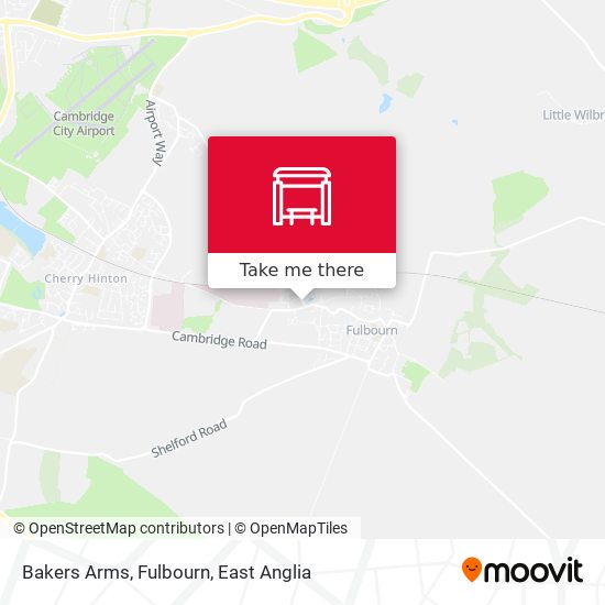 Bakers Arms, Fulbourn map