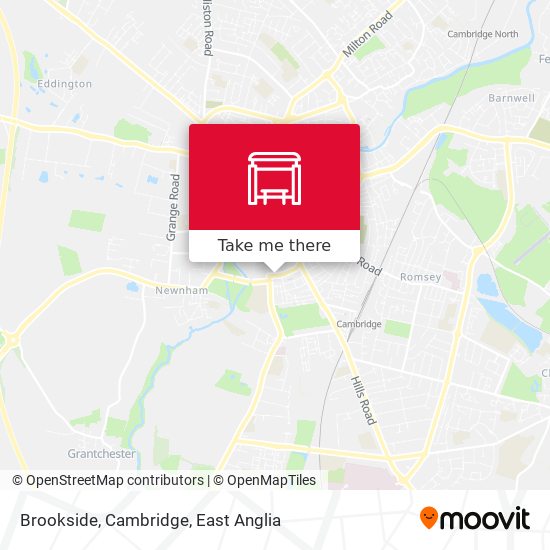 Brookside, Cambridge map