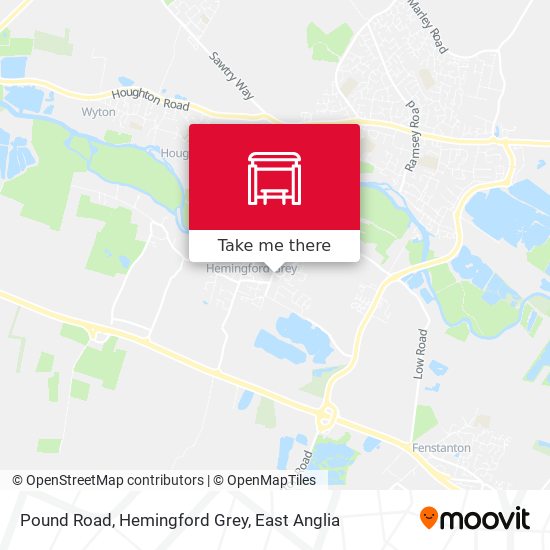 Pound Road, Hemingford Grey map