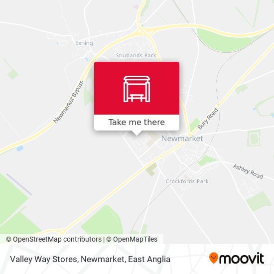 Valley Way Stores, Newmarket map
