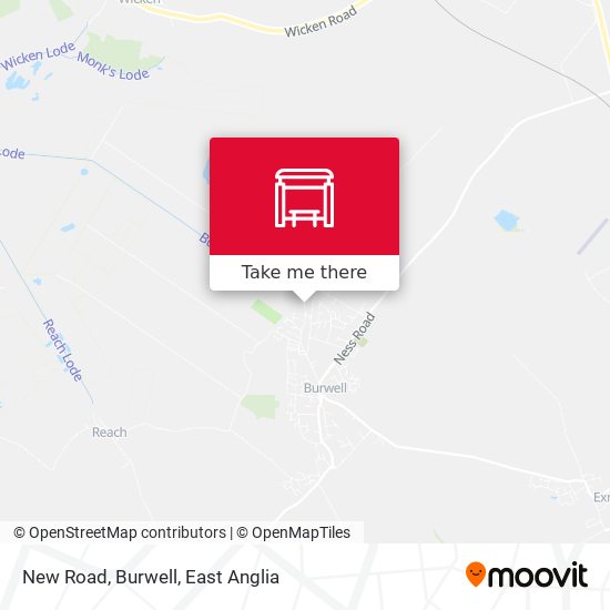 New Road, Burwell map