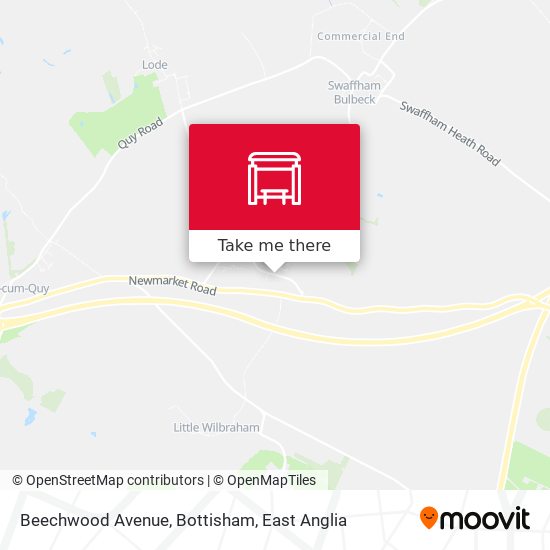 Beechwood Avenue, Bottisham map