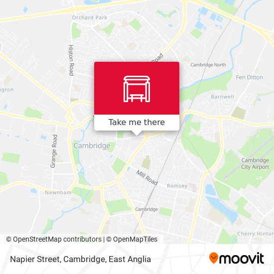 Napier Street, Cambridge map