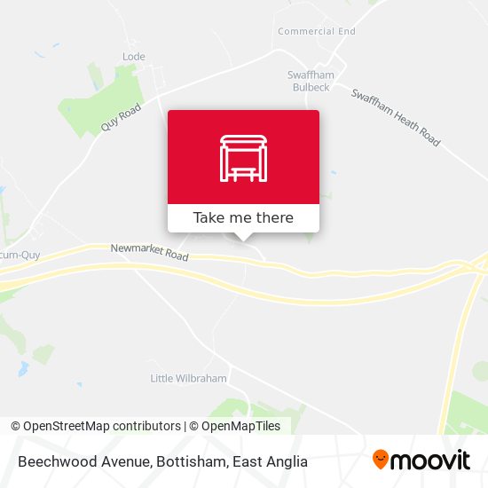 Beechwood Avenue, Bottisham map