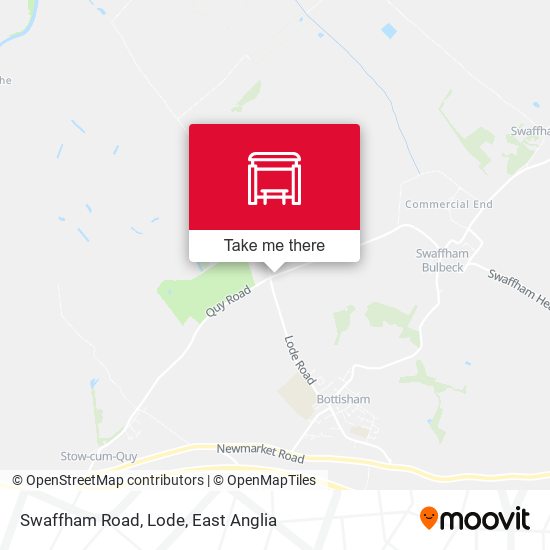 Swaffham Road, Lode map