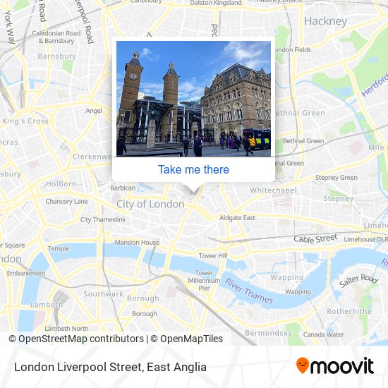 London Liverpool Street map