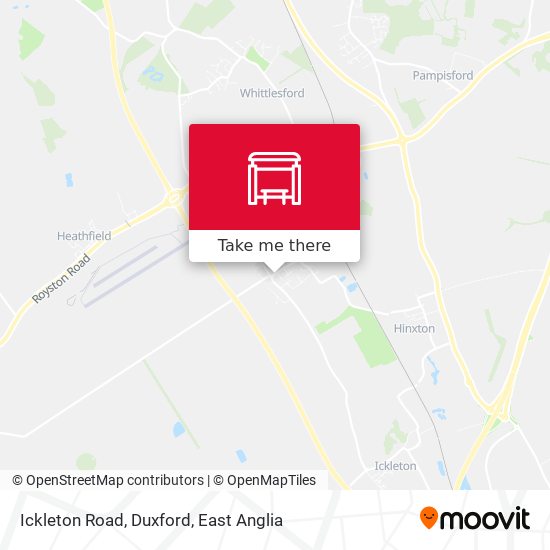 Ickleton Road, Duxford map