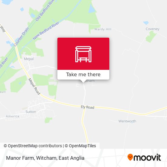 Manor Farm, Witcham map
