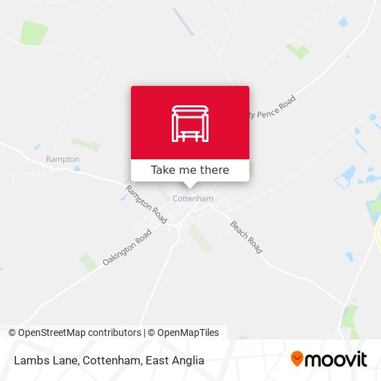 Lambs Lane, Cottenham map
