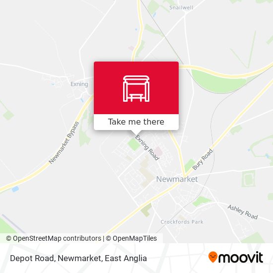 Depot Road, Newmarket map
